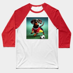 Dachshund Plays Football Baseball T-Shirt